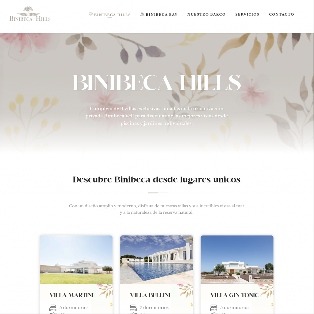 Desarrollo Web Front End @Binibeca Hills
