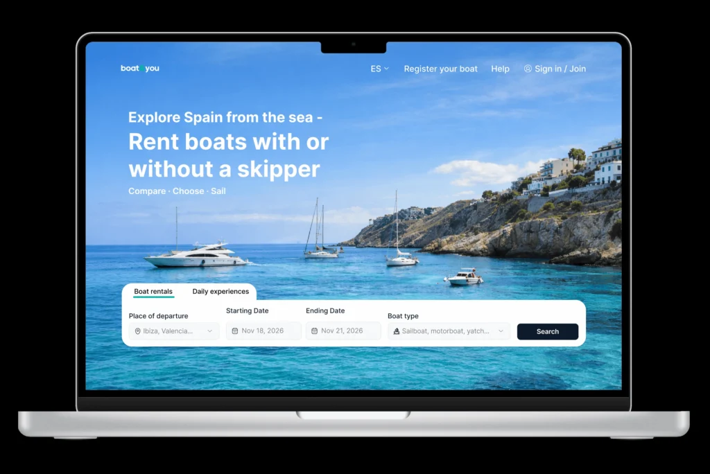 Plataforma Alquiler de Barcos